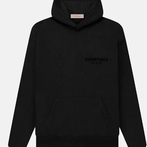 Essentials Men's Black Hoodie
